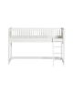 Oliver Furniture - Seaside - Lit mezzanine mi-haut, blanc - Low Loft Bed, white