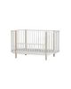 Oliver Furniture - Baby Wood Cot 70x140 cm - White/Oak