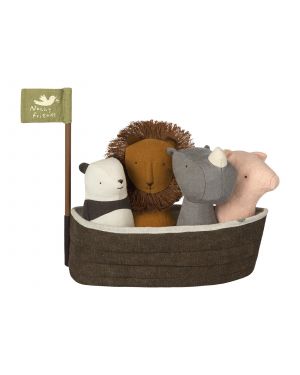 MAILEG - Noah's Ark with 4 rattles