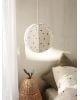 FERM LIVING - Suspension Abat-jour en textile brodé à pois