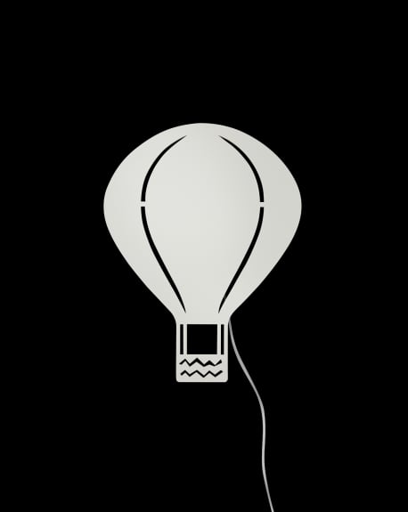 FERM LIVING KIDS - Lampe Montgolfière - Gris