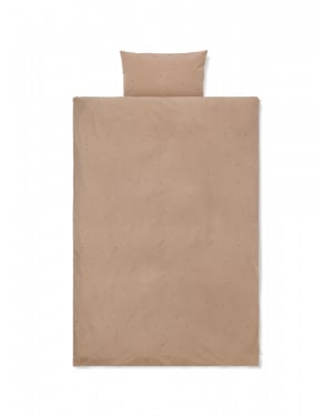 FERM LIVING KIDS - Parure de Lit Junior Points brodés - Vieux Rose