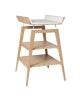 LEANDER - Changing table Linea Beech with mattress