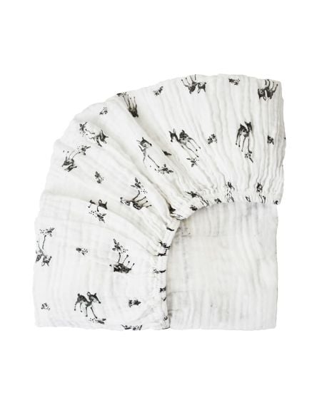 CHARLIE CRANE - Drap housse Milk pour lit bébé KIMI - 66 x 120 cm