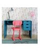 VARANASSI - Tapis Tigre Gypsy - Bleu Canard
