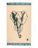 VARANASSI - Tapis Tigre Pop - Bleu Canard - 100 x 150 cm