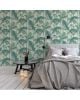Cole & Son - Papier peint - Palm Jungle - bleu sarcelle et viridian