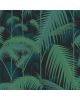 Cole & Son - Papier peint - Palm Jungle - Noir Vert Bleu