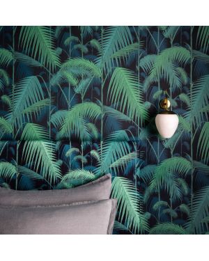 Cole & Son - Wallpaper - Palm Jungle - Black Green Blue