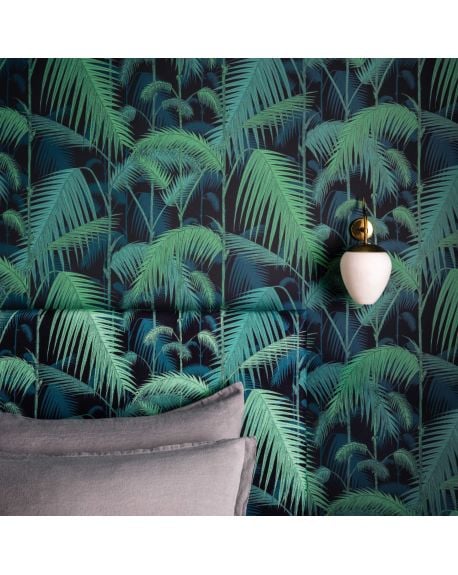 Cole & Son - Wallpaper - Palm Jungle - Black Green Blue