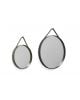 HAY - Miroir Strap - Ø70 Anthracite