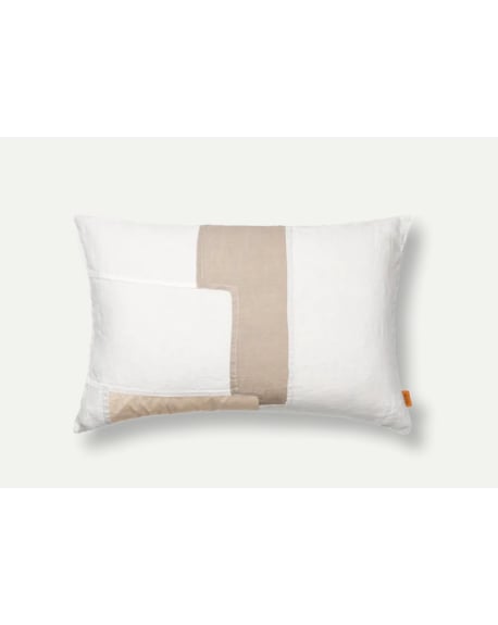 FERM LIVING - Coussin rectangle Off white
