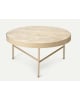 FERM LIVING - Table travertin Large Cachemire