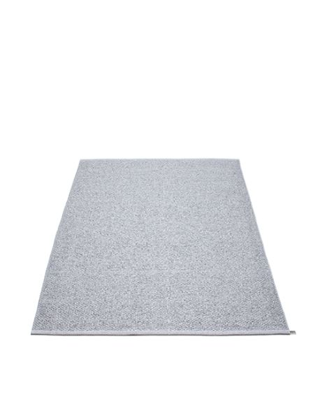 PAPPELINA - SVEA - Plastique rug - GREY METALLIC/LIGHT GREY - 140 x 220 cm