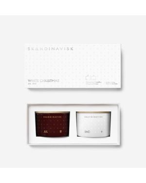Skandinavisk - coffret cadeau deux bougie white christmas 2 x 90g