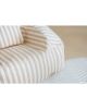 Nobodinoz - Chelsea - armchair twill beanbag - taupe stripes natural