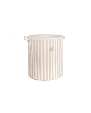 Nobodinoz - Odéon - toy bag - taupe stripes natural