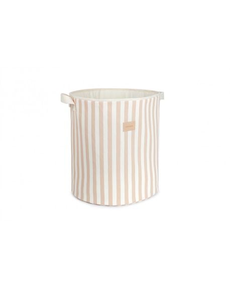 Nobodinoz - Odéon - toy bag - taupe stripes natural