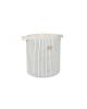 nobodinoz - Odéon - sac a jouet - blue thin stripes natural