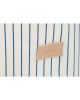 nobodinoz - Odéon - sac a jouet - blue thin stripes natural