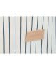 nobodinoz - Odéon - sac a jouet - blue thin stripes natural