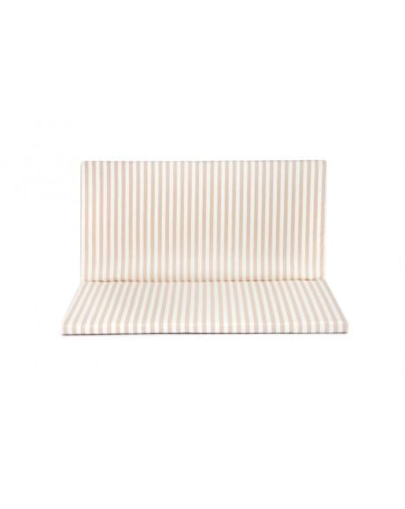Nobodinoz - bebop - matelas de sol pliable - taupes stripes natural