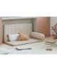 Nobodinoz - bebop - matelas de sol pliable - taupes stripes natural