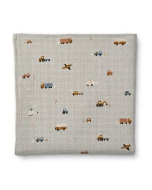 Liewood - lange en coton biologique - ben - vehicules/dove blue