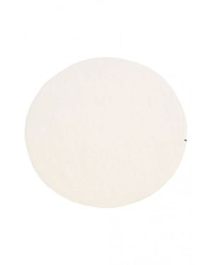 MUSKHANE - Kali Round Felt rug for children / 120 cm Light stone / White Lotus
