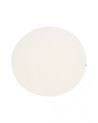MUSKHANE - Tapis rond en feutre Kali / 120 cm Pierre clair / Lotus Blanc