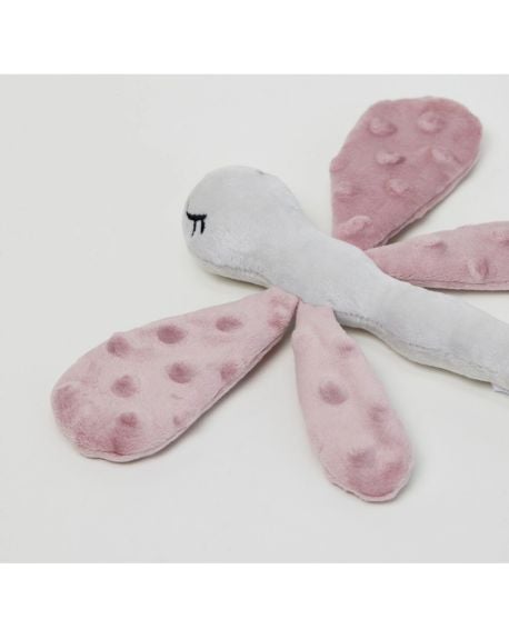 Beyondbun / Elva Senses - Hochet doudou d'Éveil Libellule Rose la libellule - Beige bleu glacé