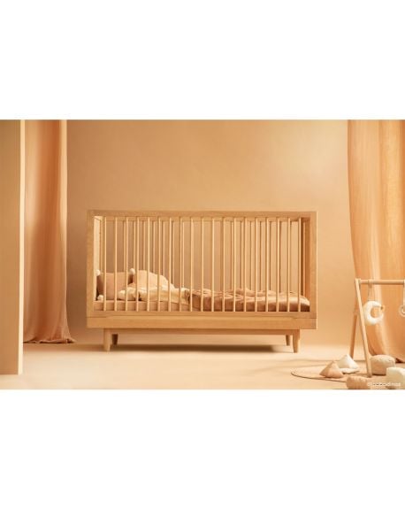 Nobodinoz - Lit bébé évolutif en chêne massif - Pure