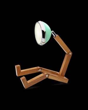 Mr. Wattson - Table lamp - tiffany green