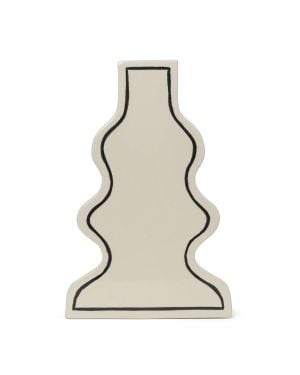 FERM LIVING - Paste Vase Curvy - Off-white