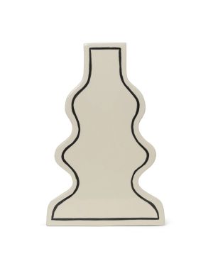 FERM LIVING - Vase Paste Curvy - beige