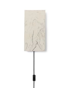 FERM LIVING - Lampe Murale - marbre blanc
