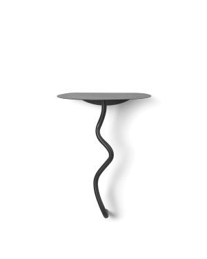Ferm LIVING - Curvature Wall Table - black brass