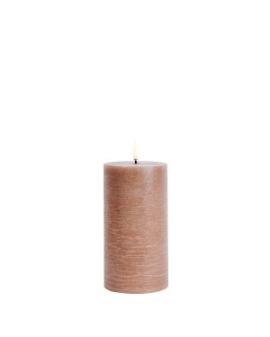 Uyunï - bougie Pillar - caramel - 7,8 x 15,2
