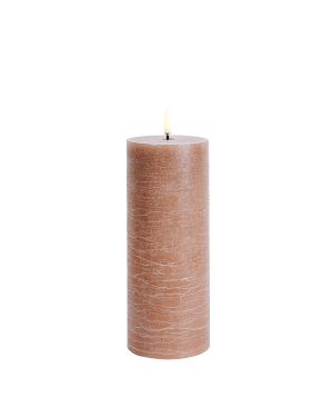 Uyunï - bougie Pillar - caramel - 7,8 x 20,3 cm