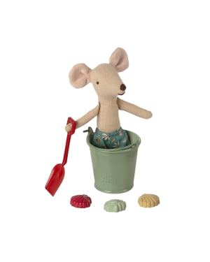 MAILEG - Set de plage - Pelle, seau et coquillages
