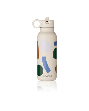 Liewood - Falk Water Bottle 350 ml - 1028 Paint stroke / Sandy