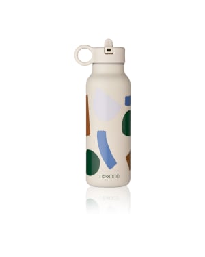 Liewood - Falk Water Bottle 350 ml - 1028 Paint stroke / Sandy