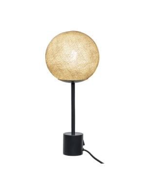 LA CASE DE COUSIN PAUL - Lampe à Poser Apapa - Noir et Sahara