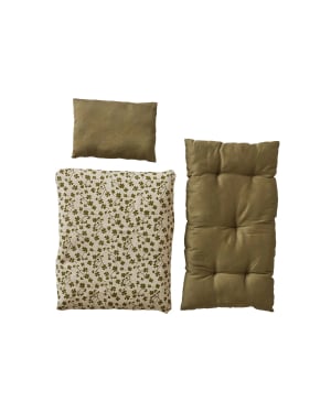 OYOY - Literie de poupée Iro avec matelas - Olive