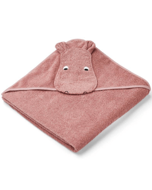 Liewood - Augusta Hooded Towel - Hippo - Pink