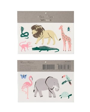 Meri Meri - Safari Tattoos - Set of 2