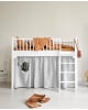 Oliver Furniture - Curtain For Seaside Classic Bunk Bed, Low Loft Bed And Junior Low Loft Bed, Grey