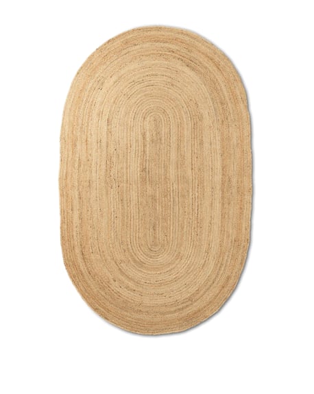 FERM LIVING - Tapis en jute Eternal - Ovale - Petit