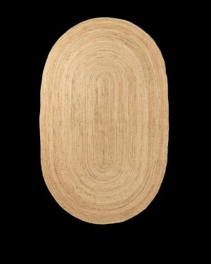 FERM LIVING - Tapis en jute Eternal - Ovale - Petit
