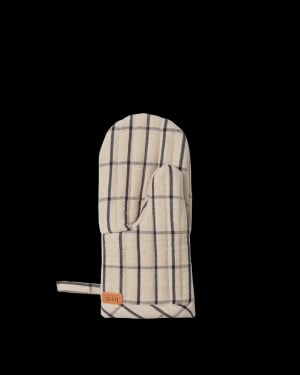 FERM LIVING - Hale Oven Mitt - Sandy and Black